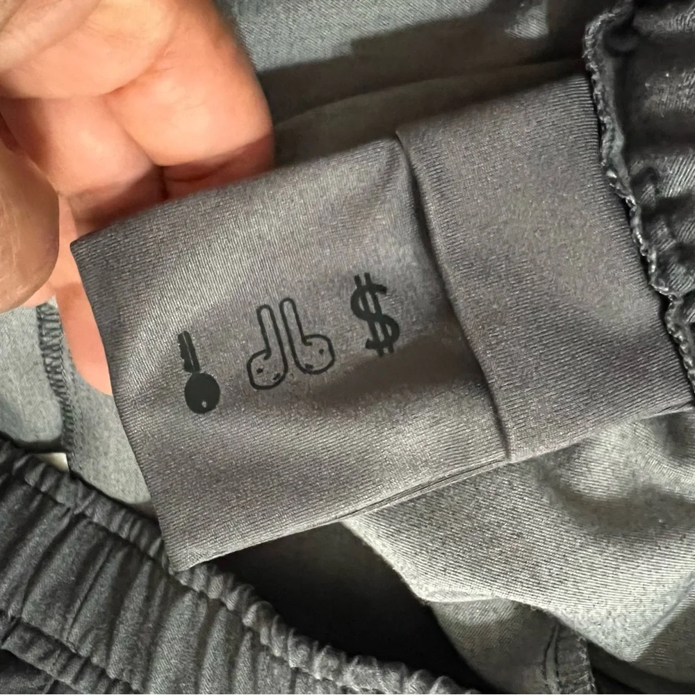 Figs Tansen Jogger Scrub‎ Pants Men's Gray Green Drawstring Size Small
